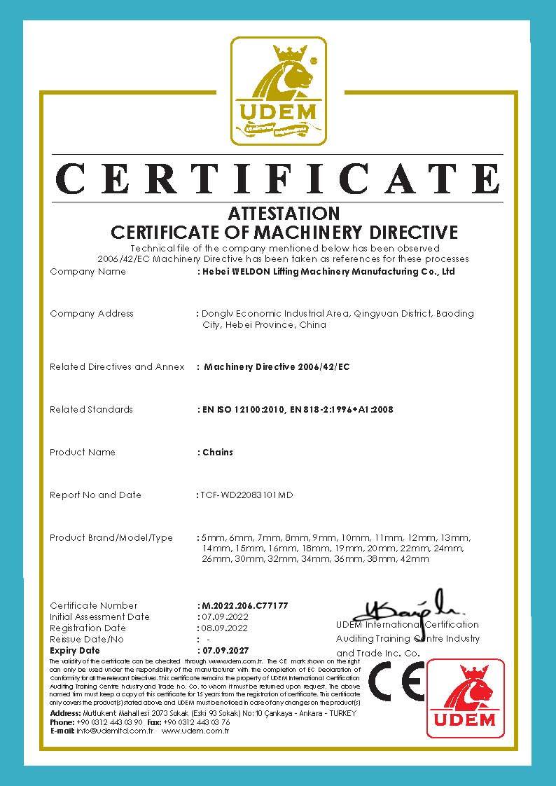 HEBEI WELDON LIFTING MACHINERY MANUFACTURING CO., LTD