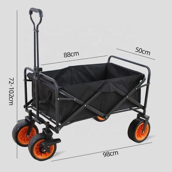 Collapsible Metal Folding Wagon 150L Capacity 100kg Load