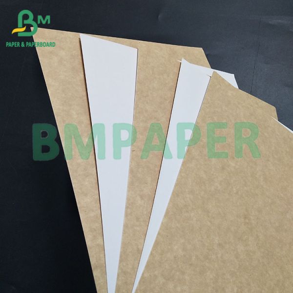 200gsm 300gsm CKB White Top Coated Kraft Board For Takeaway Food Boxes