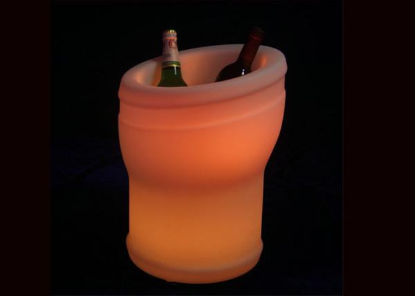 Rechargeable LED Glowing Ice Bucket Furniture for Night Club Use