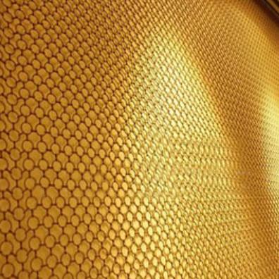 Corrosion Resistant Metal Ring Mesh Electroplated Surface For Architectural Design