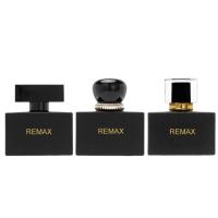 50 ml de Vidro Negro Frasco retangular liso com tampa preta para frascos de vidro cosméticos