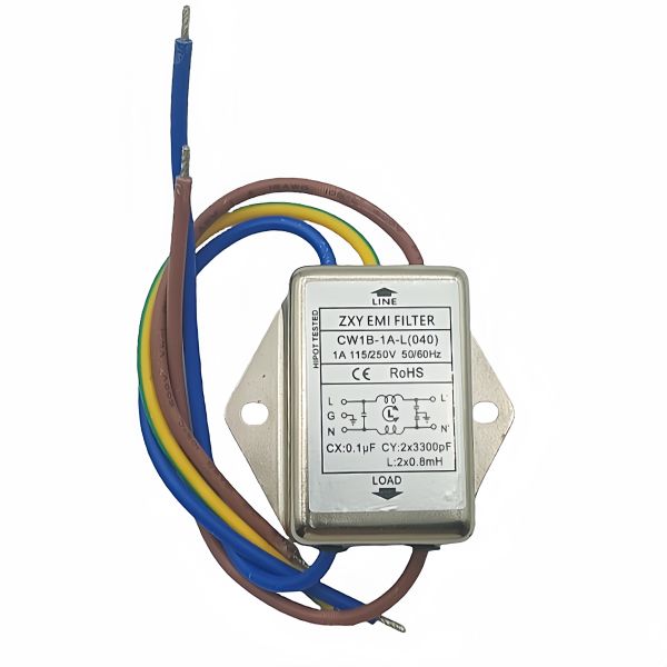 EMI-фильтр 115V/250V однофазный низкопроходный антиинтерферент CW1B-6A/1A/10A-L ((040)