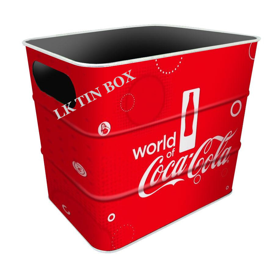 Carslberg Coca Cola Beer Coke Tin Ice Bucket With Printing And Embossing