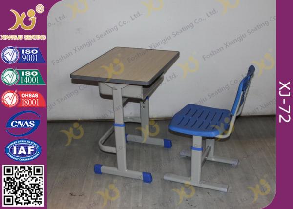 Height Adjustable Floor Free Standing Kids School Desk Chair With Foot Rest