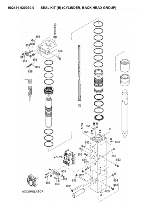 Frukawa Hydrualic Breaker Seal Kit  FXJ 225 902411-920020   902411-920030    902411-920040  902407-920080   902407-920090