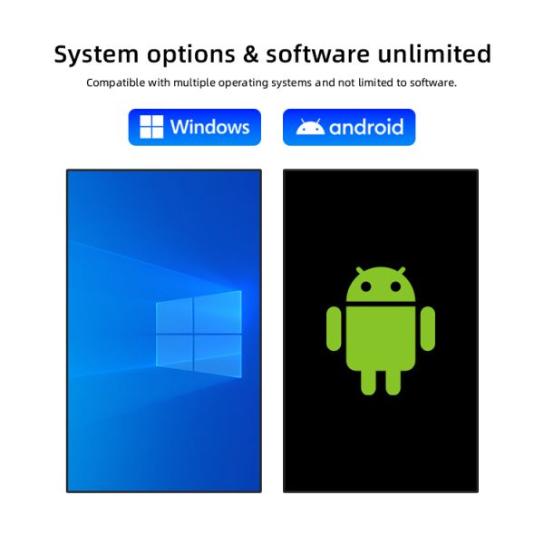 Commercial Ad Player Lcd Wall Mounted Digital Signage Advertising Display