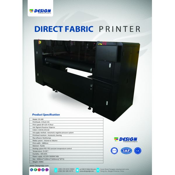 Цифровая печатная машина для текстиля Roll To Roll