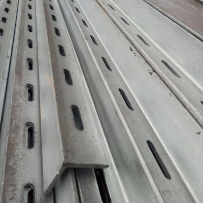 Custom Industrial Galvanised Slotted Angle Iron Beam Support Corrosion Resistant