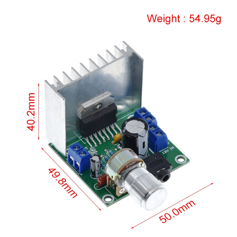 TDA7297 12V Двуканальный усилитель мощности Аудиокарта с аудио и безшумным дизайном