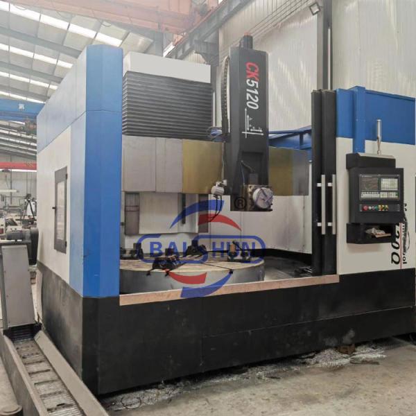 Torno Cnc vertical de coluna única com corte de ferro fundido de alta precisão
