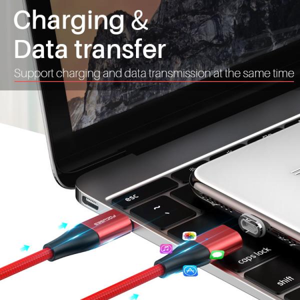 Fast Charging PD 18W Magnetic USB Charging Cable LED Magnetic USB Cable
