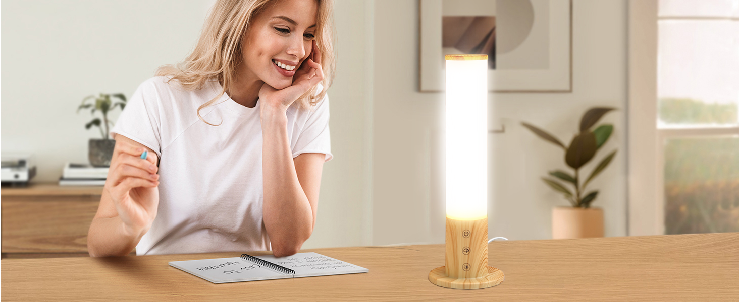 Touch Control UV Free Sad Light 100V - 240V 10000 Lux Light Therapy Lamp