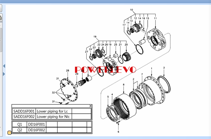 первый экскаватор коробки передач качания несущей для volvo ec210 ec210b EC210 EC210B