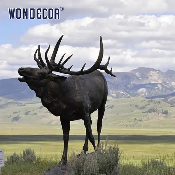 Скульптура дикого животного изготовленная на заказ бронзовая ИНТЕРЕСУЕТ бронзовой патиной статуи