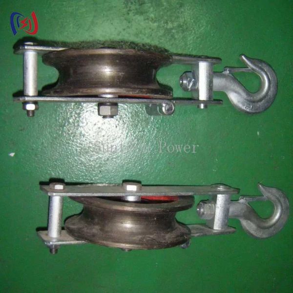 Poleas de tendido de fibra óptica 5KN-20KN, poleas de tendido para transmisión