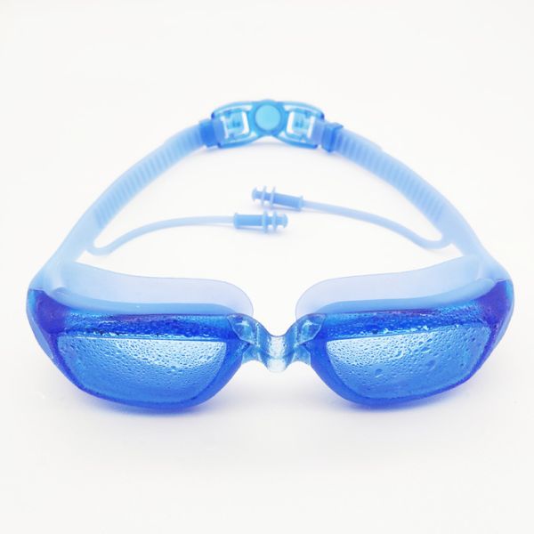 Anti-fog UV Protection Swimming Goggles with Automatic Buckle Strap for Adults and Kids