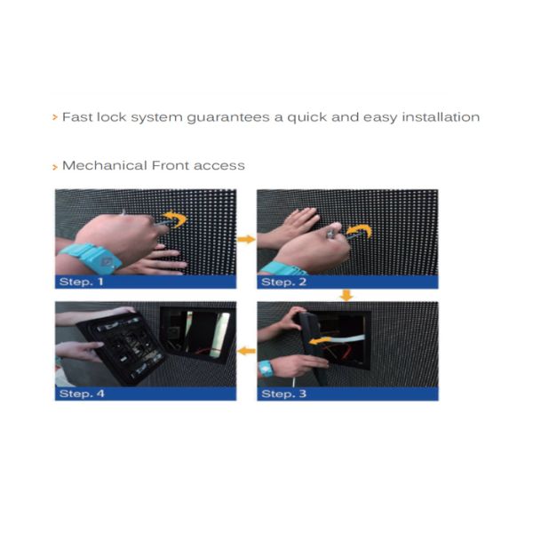 Outdoor Fixed LED Display Front Maintenance Fast Installation P6/P8/P10 Full Color 6500nits Screen