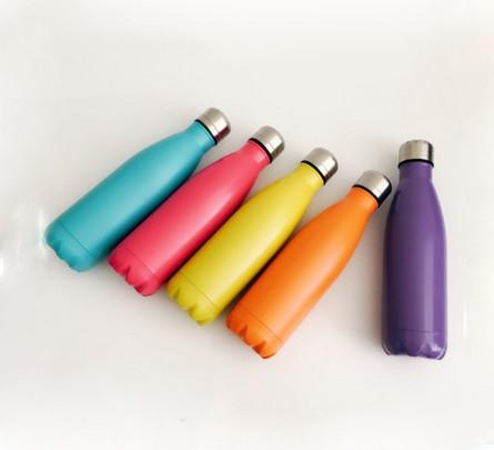 Virson Vacuum insulated Coke Shape 350/500/750ml stainless steel water bottle