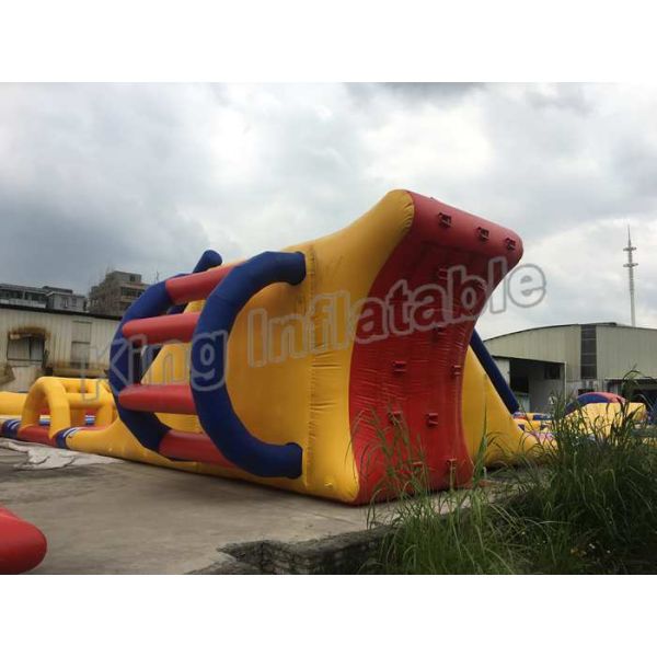 Triangle Inflatable Water Floating Slide Water Park For Outdoor Games