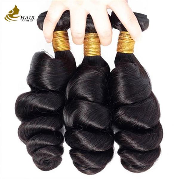 Hair Grade 10A Virgin Human Hair Weft Loose Wave Style Can Be Dyed