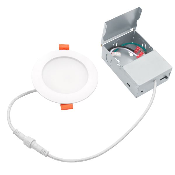 Plastic Backlit Flat Slim Round Panel Light 7W 5CCT 3 Inch Ultra Thin COB