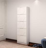 Gabinete de zapato blanco de la sala de estar con estilo francés del tablero que moldea