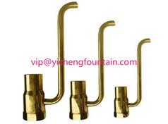 Brass Bubble Water Fountain Nozzles Gushing Of 1/2 Inches - 3 Inches With Air Relief To Make Bubble