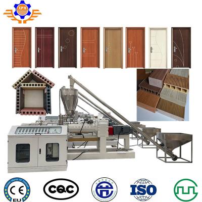 320Kg/H Plastic Wpc Pvc Window Profile Extrusion Line Upvc Door Frame Making Machine