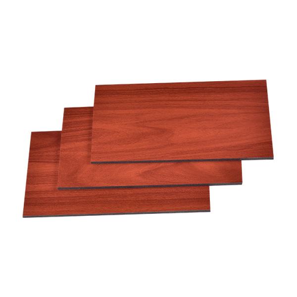Impact Resistant Wooden Aluminum Composite Panel Easy Processing Material