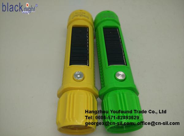 BN-417S Solar Power Hot Selling LED Torchlight Outdoor Indoor Rechargeable Flashlight