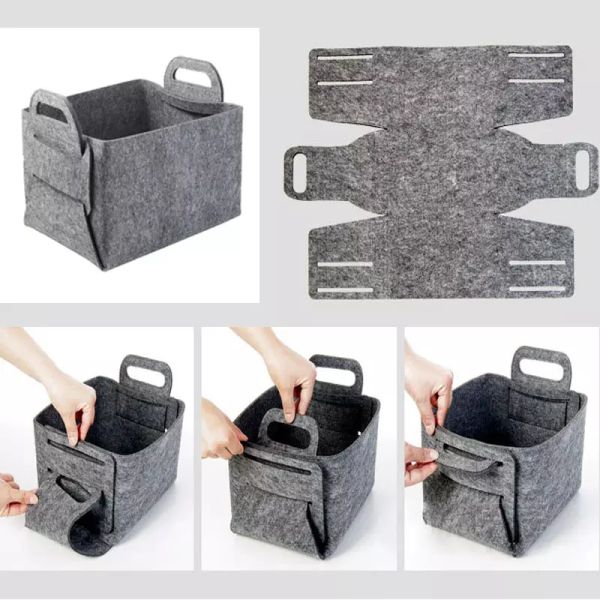 Многоразовая практически складная чувствуемая корзина хранения универсальная делает водостойким