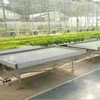 Accès à la serre pour la culture des plantes 4'×8' 4'×10' banc à rouleaux à courbe et à débit