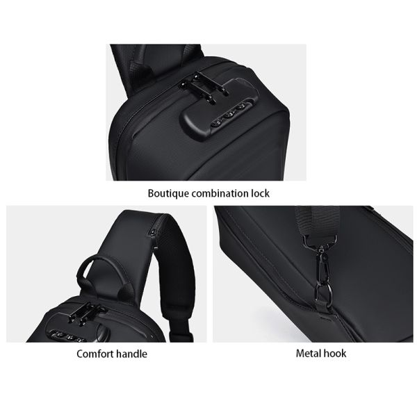 Bolsas deportivas de moda a medida bolsas deportivas pequeñas cinturón de gimnasia bolso de pecho hombre a prueba de agua