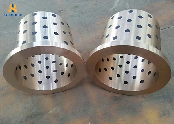 Oil Free Round Linear Graphite Flanged Copper Slide Bearing Cone Crusher Components