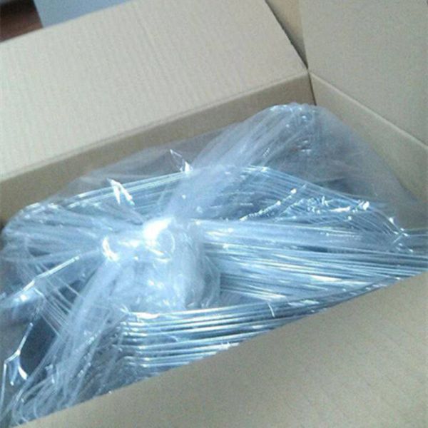 Rust Resistant Steel Wire Hangers Pack 15 Strong Steel Wire Hangers Ideal for Clothing Retail and Warehouse Organization