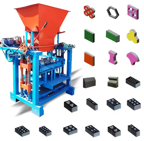 Economical and practical cement brick making machine, small burn-free hollow brick machine