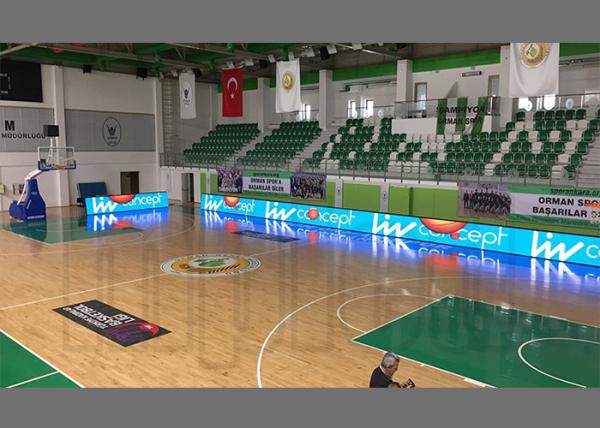 P8 Stadium Sports Perimeter LED Display Panel led video banner with Rubber cover