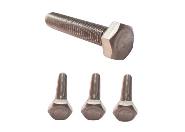 CNC Machine Screwed Titanium Alloy Screw for External Hexagon Bolts Polished Surface