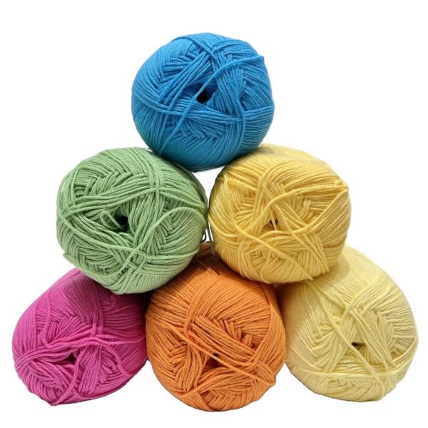 50g 100g Hand Arm Knit Yarn 4ply 8ply Wool Crochet Cotton Yarn For Hand Knitting
