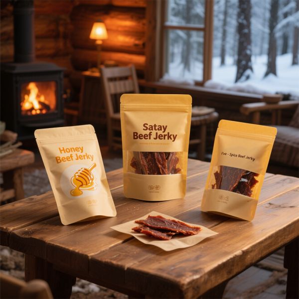 Custom Order Gravure Printing Dry Food Packaging Bags Zipper Bags for Sour Cream Chips Turkey Jerky Coffee Bean Storage