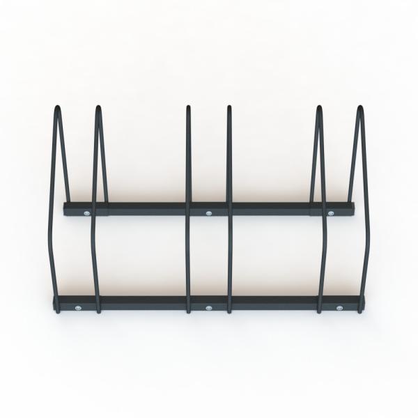 Knocked Down Metal Floor Stand Holder Outdoor Bicycle Parking