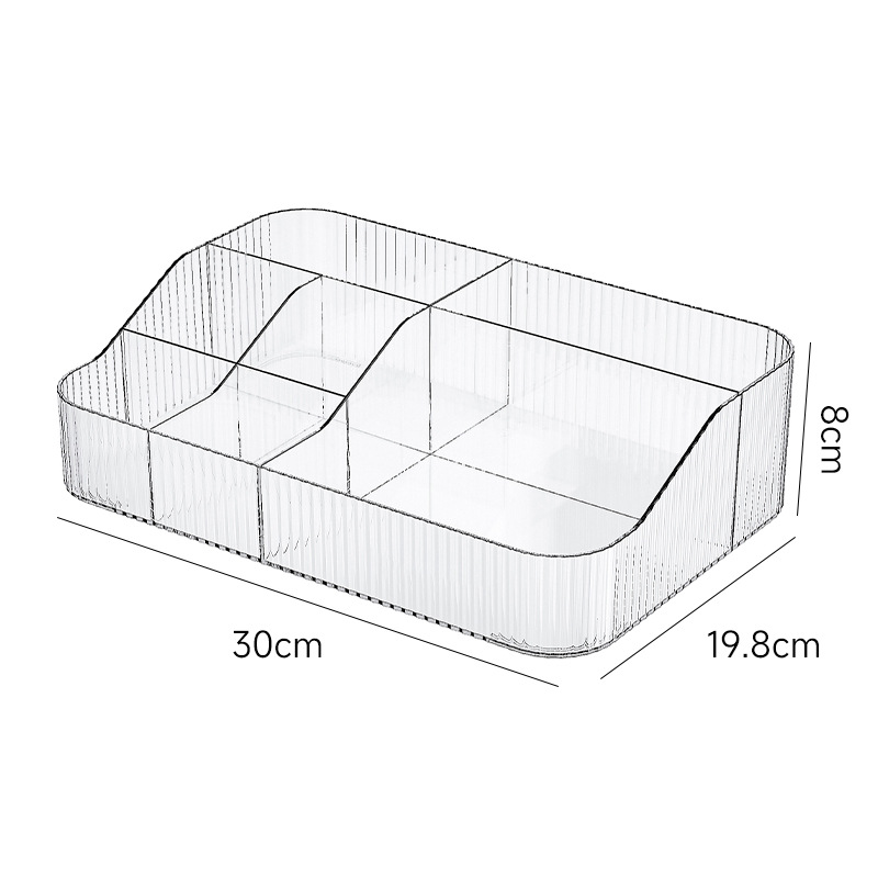 Makeup Storage Box Transparent Acrylic Table Top Storage Shelf Dresser Arrangement