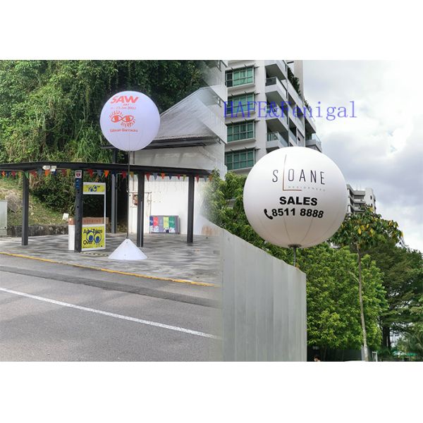 Inflatable 1m Moon Balloon Light With 800W LED Tripod Ball Event Advertising