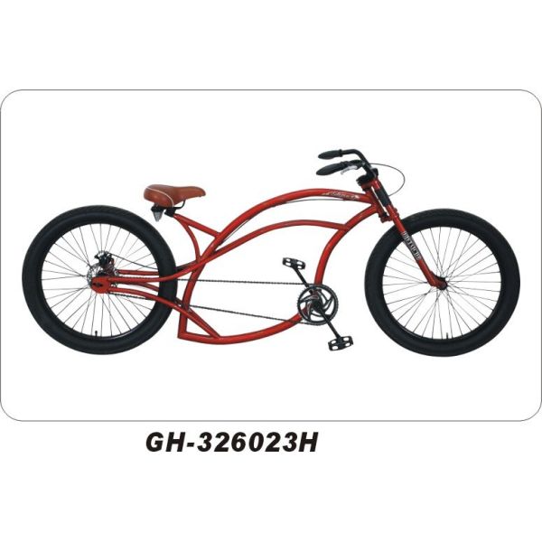 Men's 26'' Low Rider Bicycle Beach Cruiser Bicycle Passed CE for by Steel Fork