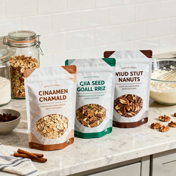 Zipper Lock Sealing Plastic Bag Moisture Proof Laminated Mylar Bag Food Grade Dried Fruit Powder Packaging Gravure Printing