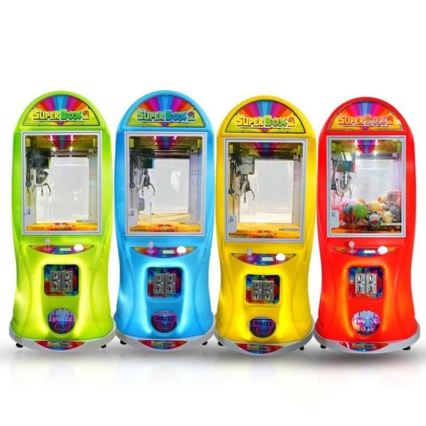 W45*D55*H134cm Moeda Negra Operada Super Box Mini Crane Máquina de Garras para Mall Arcade