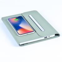 Carnet de chargeur de LED Logo Creative Products Qi Wireless pour des affaires