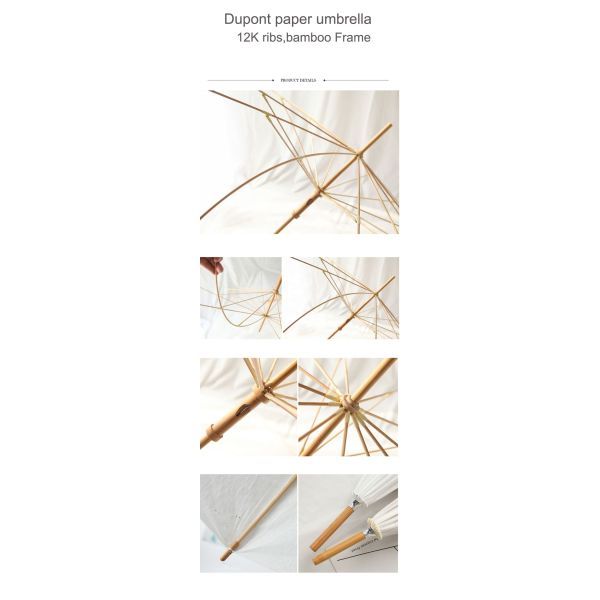 Three-folding Umbrella Waterproof with Special Design Advertising Dupont Paper Vintage