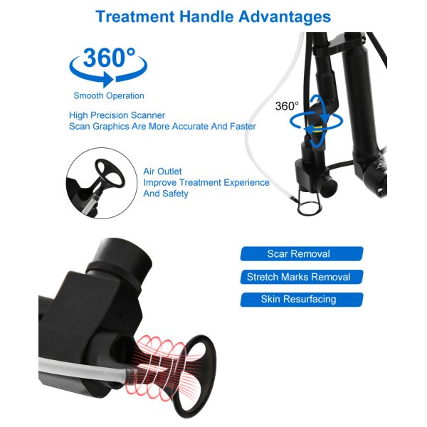 BV13 Portable Co2 Fractional Laser 60W Co2 Fraccionado Laser Vaginal Tightening Co2 Laser Machine For Skin